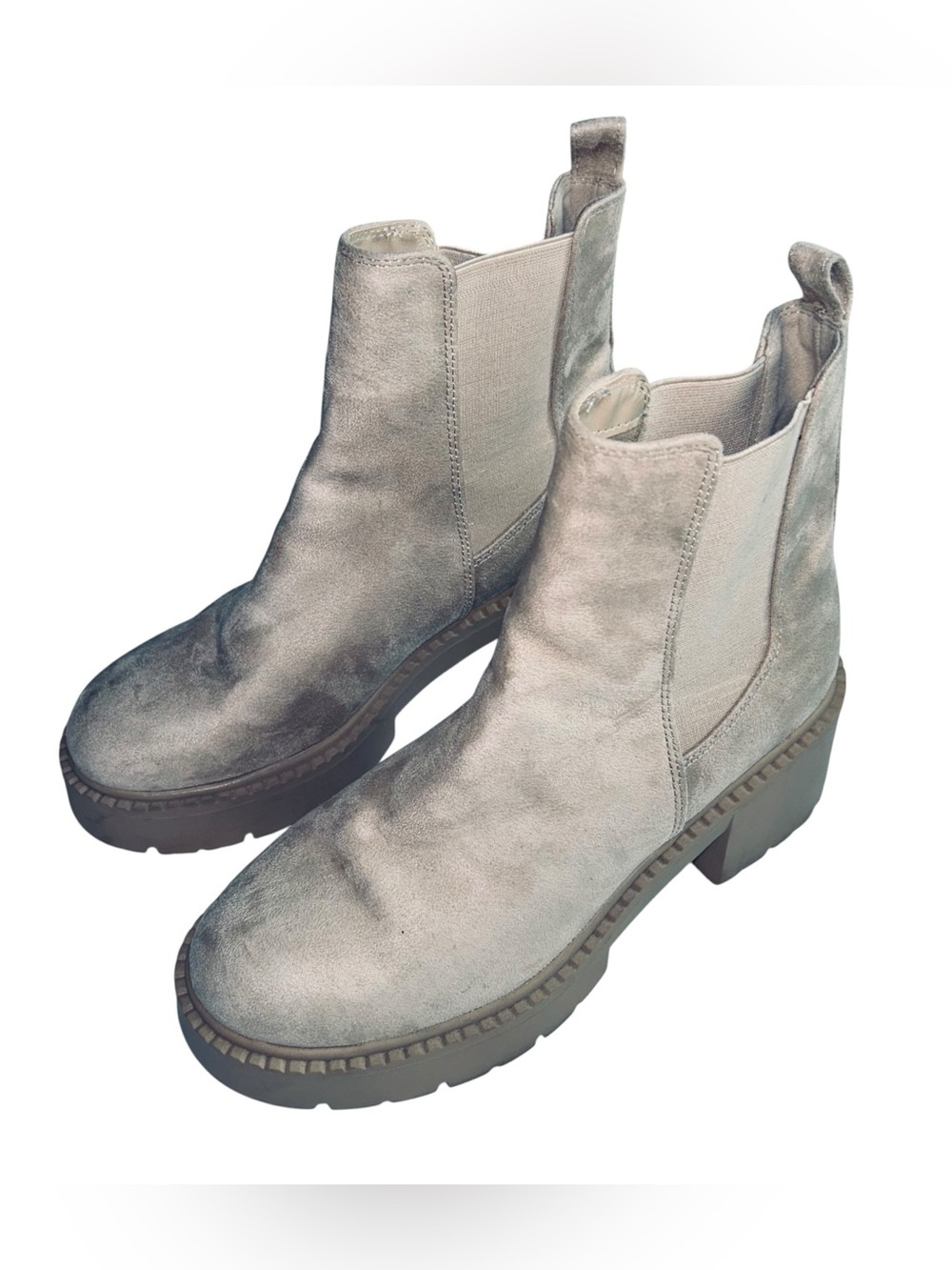 Madden Girl tan Chelsea Ankle Booties size 9 1/2